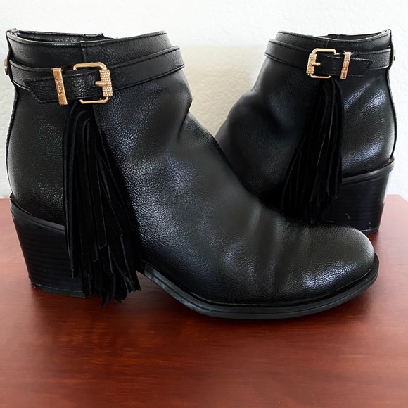 Sam Edelman Jolie Black Ankle Boots - Picture 2 of 8